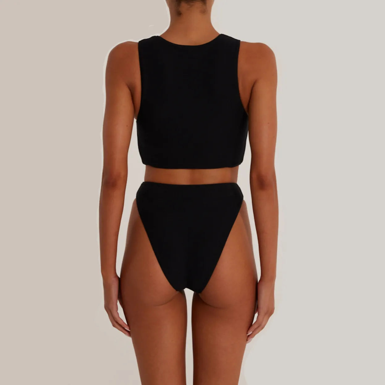 Monsoon Floral Black Classic Bikini