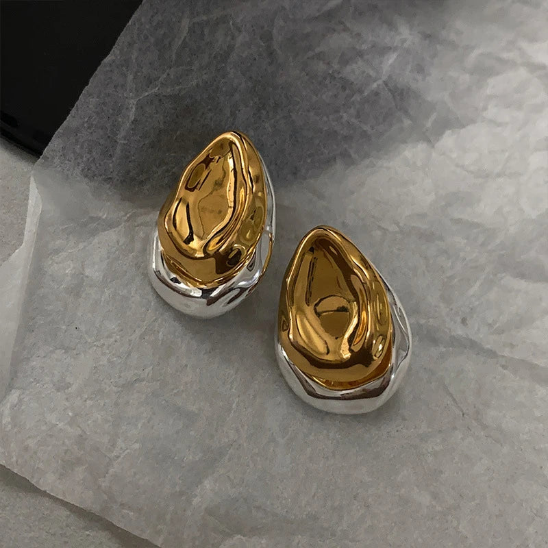 Alchemy Drops Stud Earrings - Gold - Mermaid Way