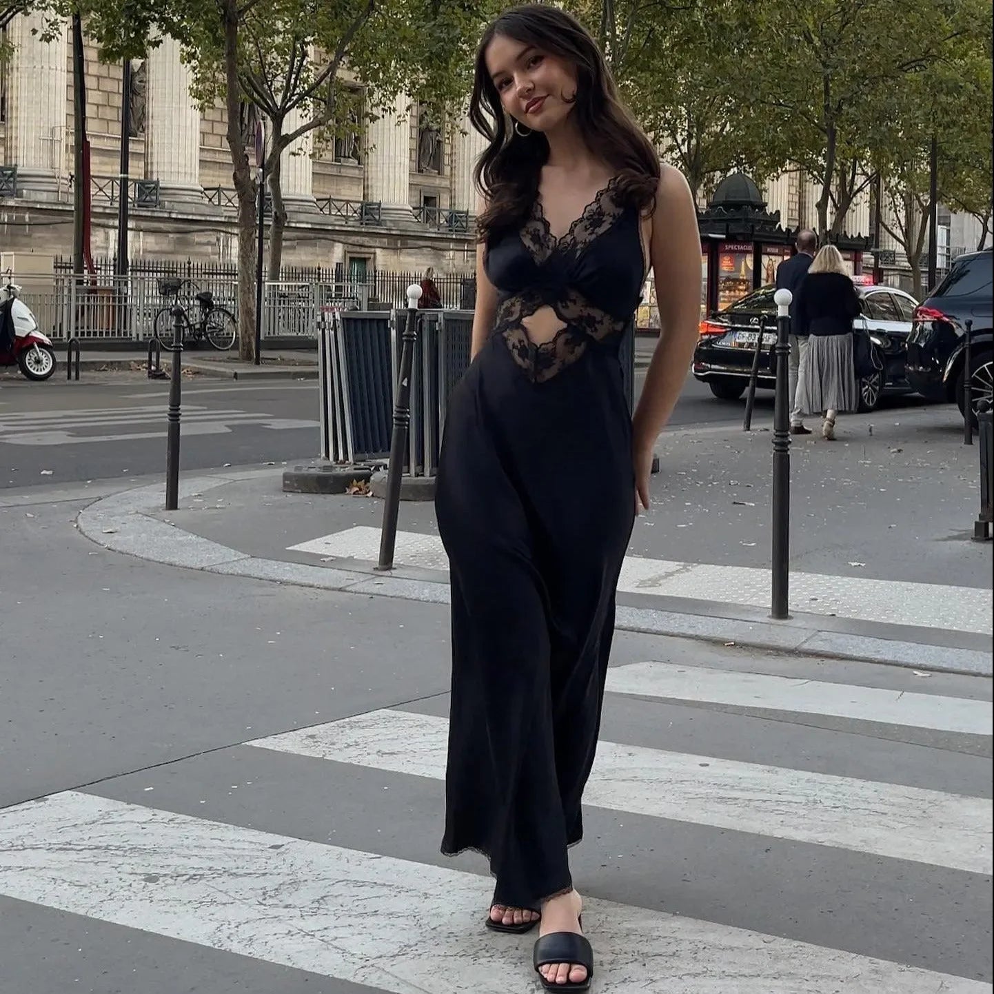 Be Mine Lace Cut Out Maxi Dress - White / XS - Mermaid Way