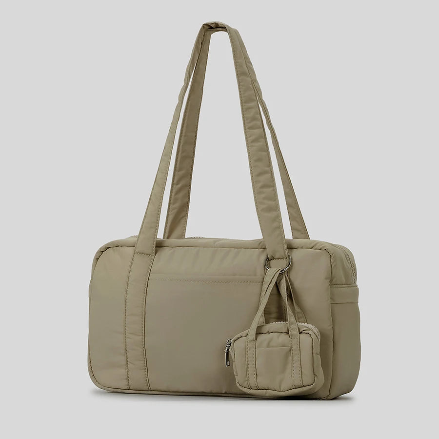 City Motion Padded Shoulder Bag - Khaki - Mermaid Way