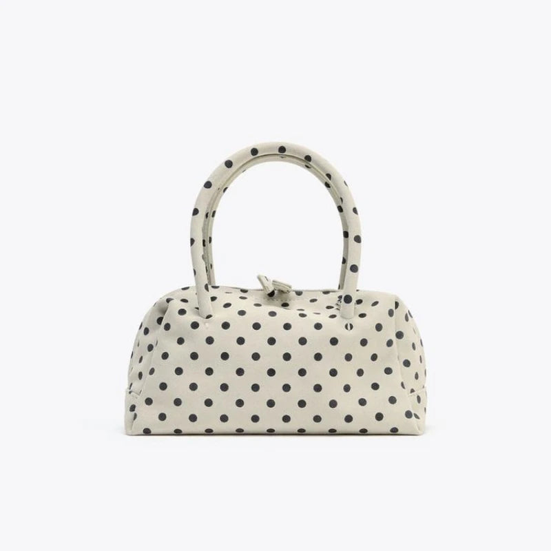 Classic Fun Polka Dot Handbag - Black - Mermaid Way
