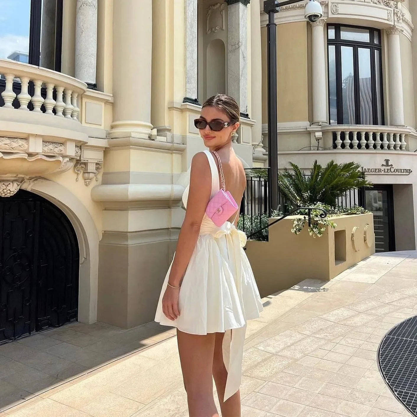 Enjoy The Love Oversized Bow Mini Dress - Ivory / XS - Mermaid Way