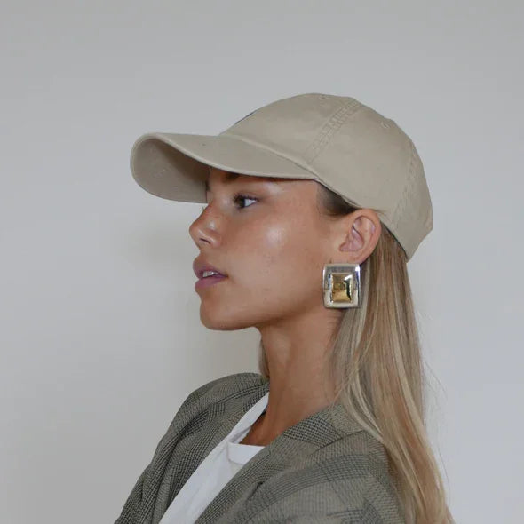 Fashionable Plated Rectangular Geometric Earring Mermaid Way