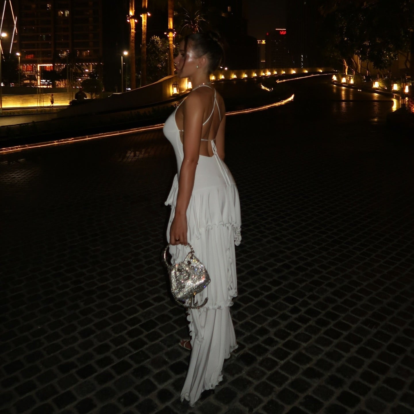 Hot Girl Ruffled Midi Dress - White / S - Mermaid Way