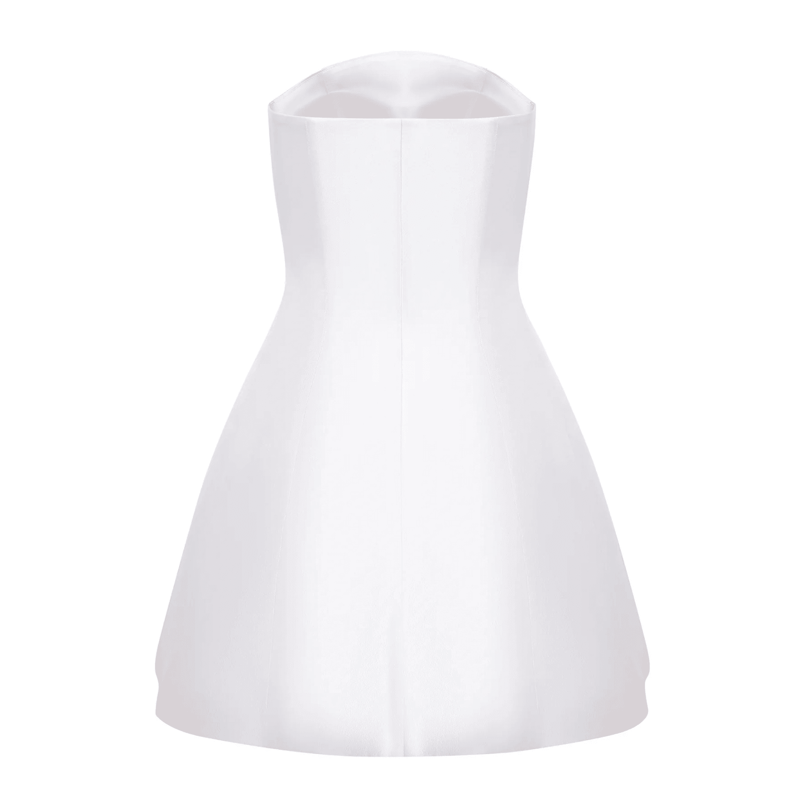 strapless fit-and-flare mini dress, elegant evening look