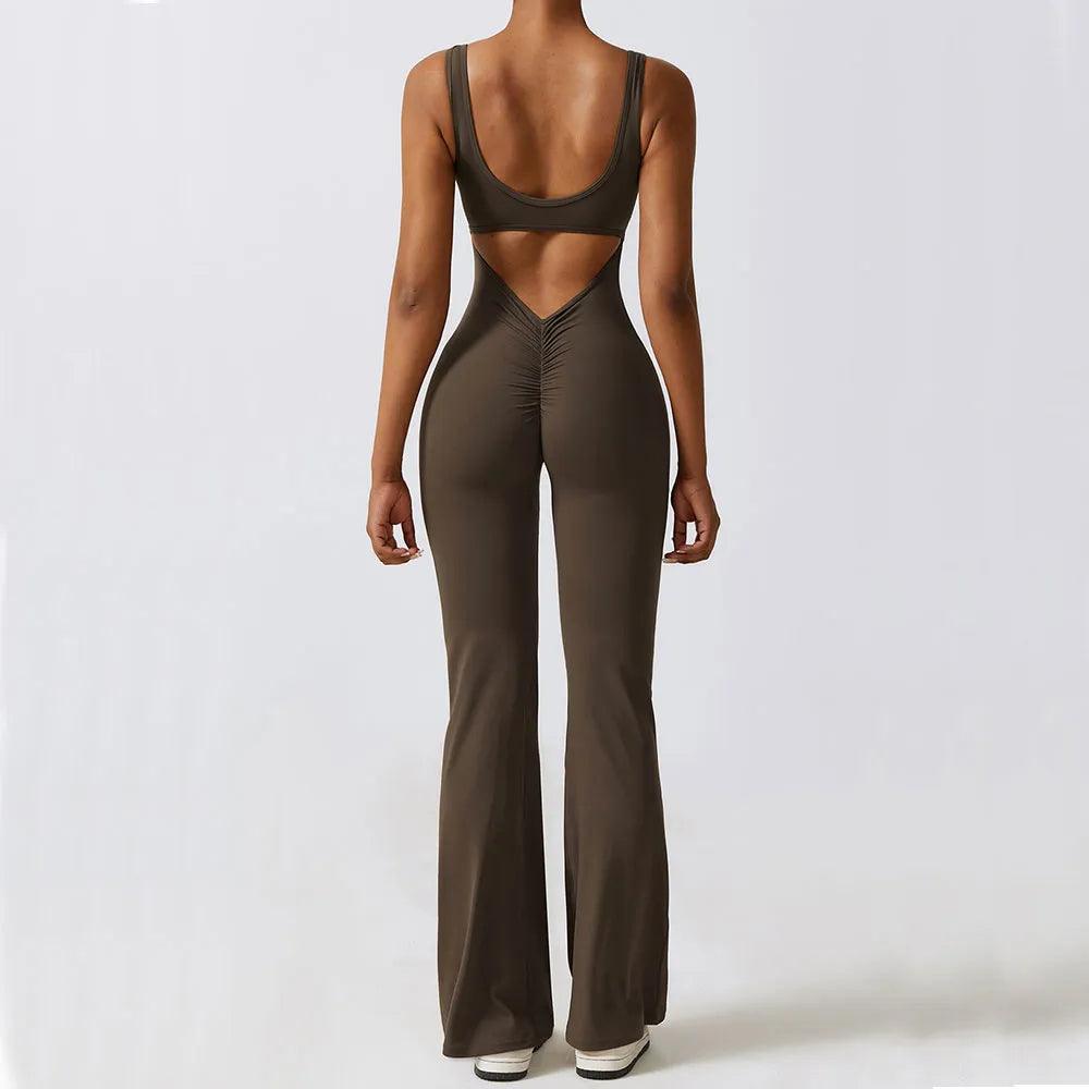 Make It Sexy Flare Scrunch Jumpsuit  Mermaid Way, S
