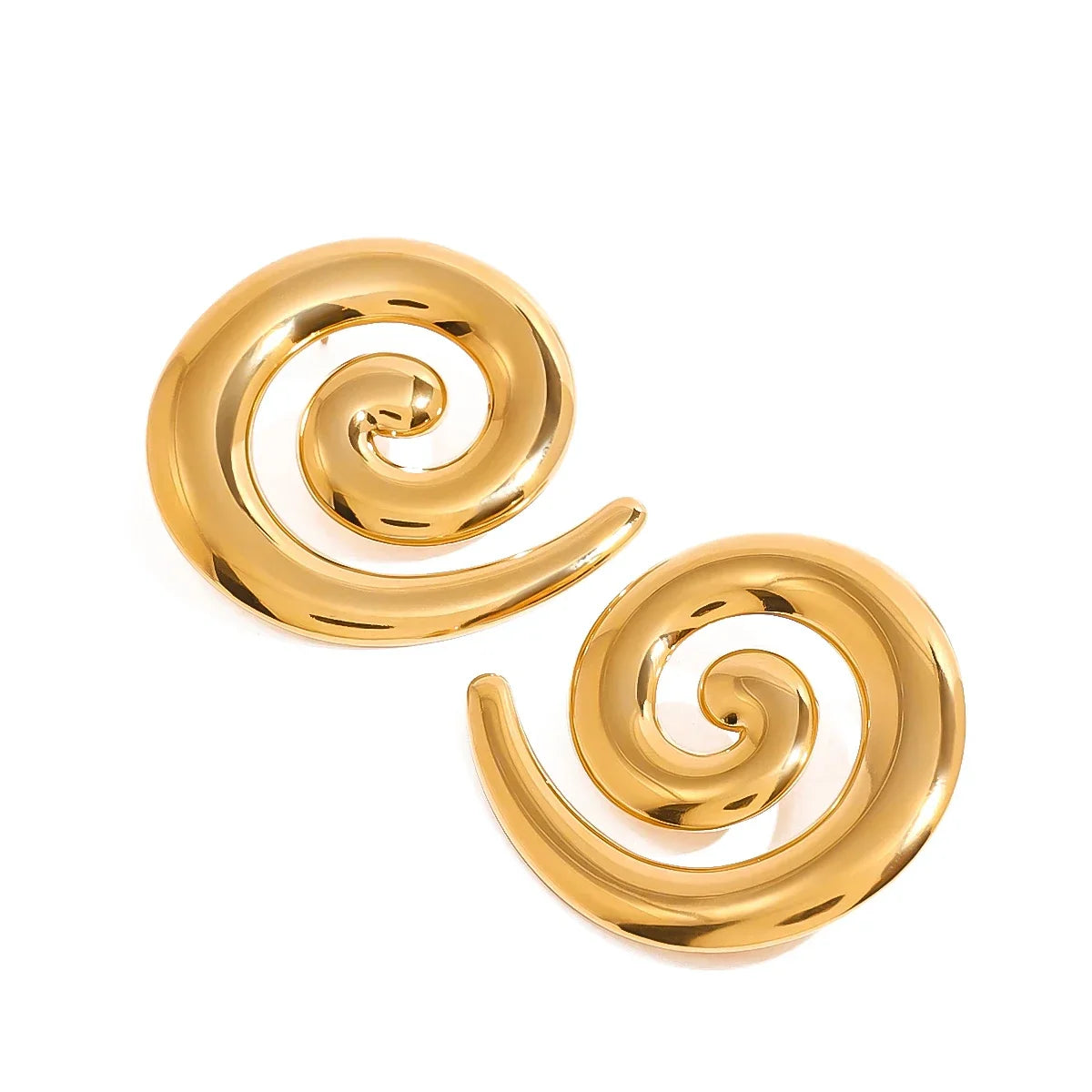 Miranda Gold Spiral Earrings Mermaid Way
