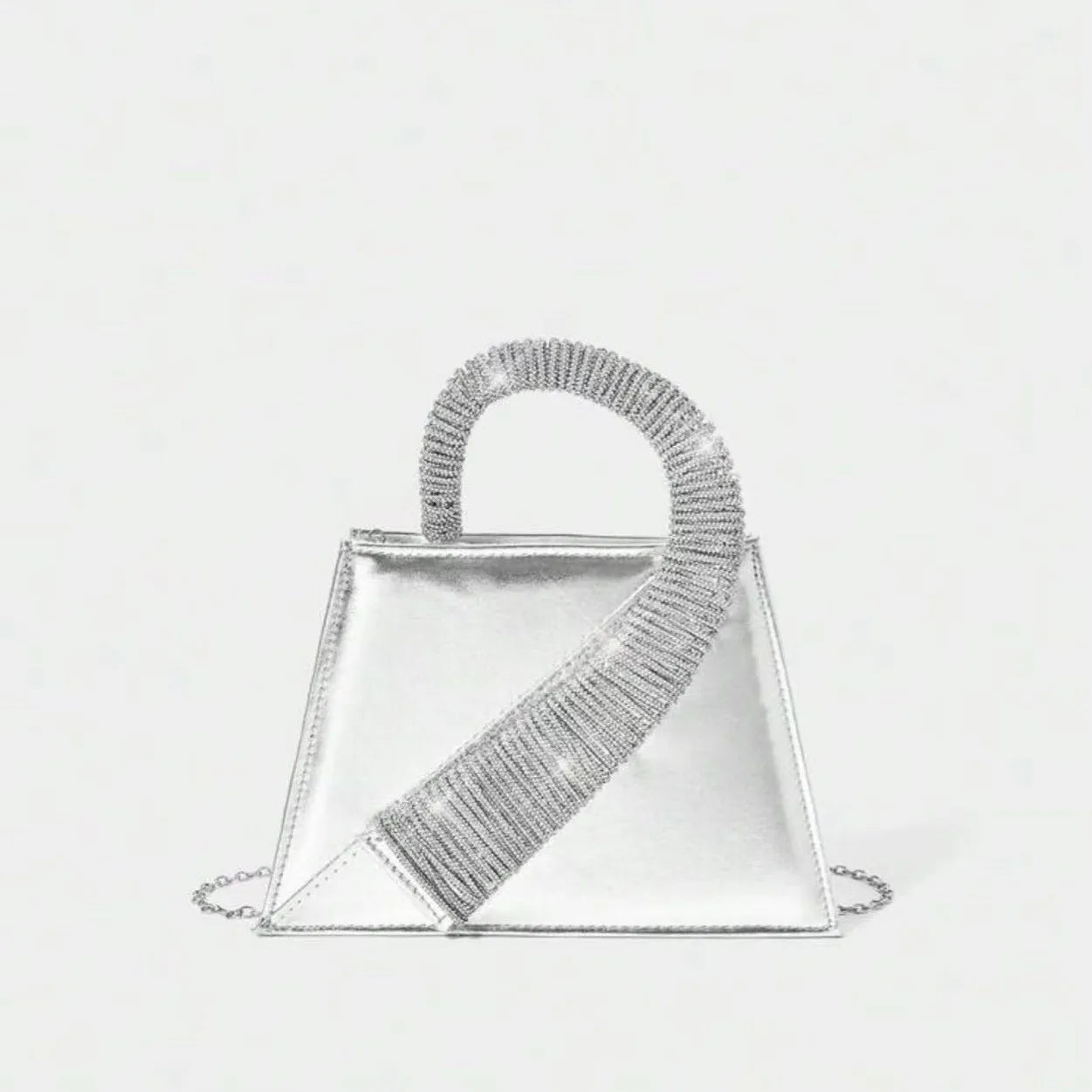 Onyria Rhinestone Handbag - White - Mermaid Way