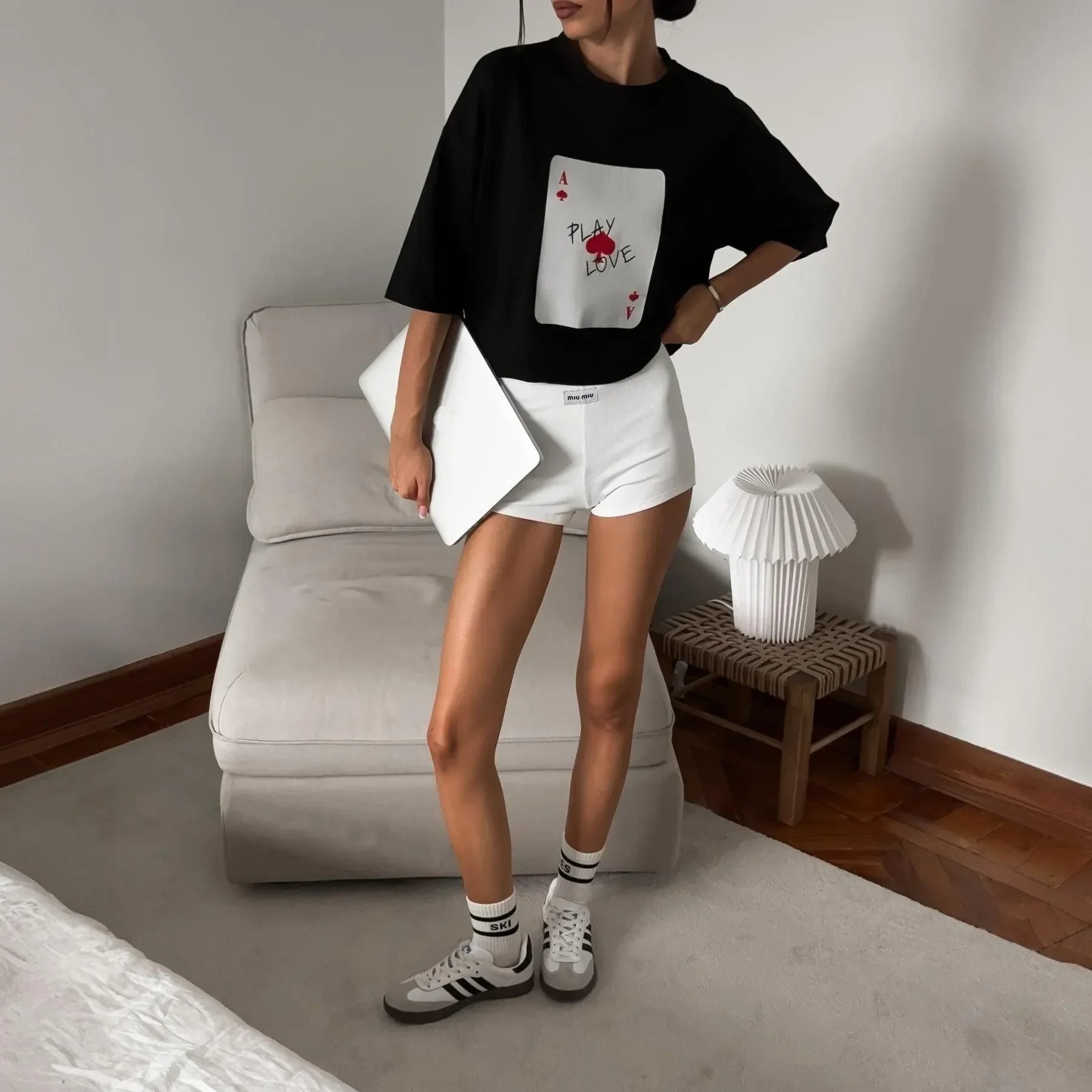 Play & Love Cotton T-Shirt - White / M - Mermaid Way