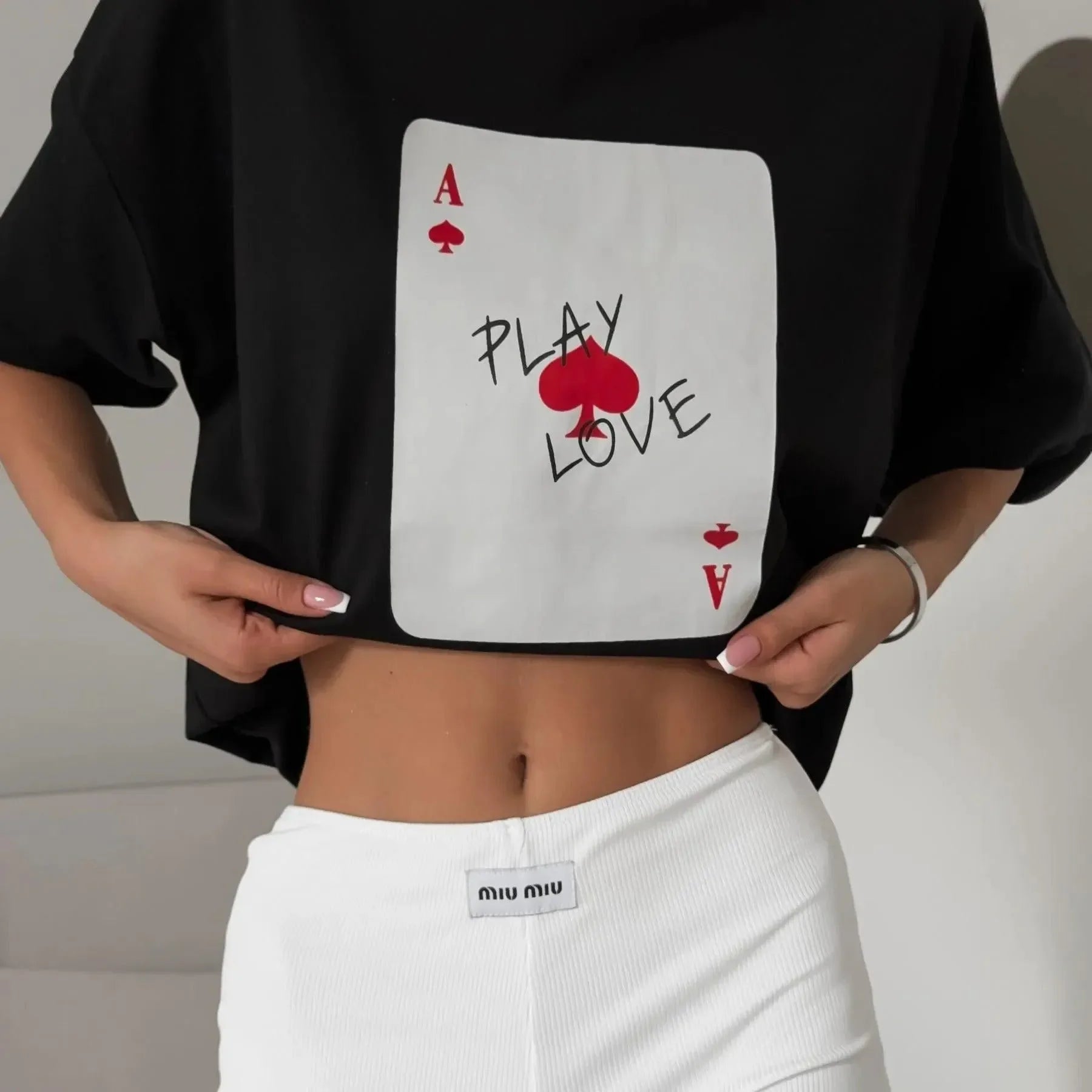 Play & Love Cotton T-Shirt - White / M - Mermaid Way