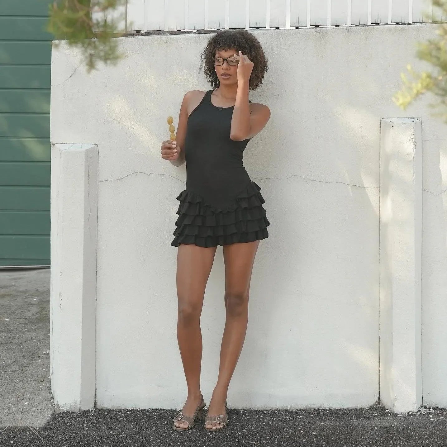 Pretty Perfect Frill Tank Mini Dress - White / S - Mermaid Way