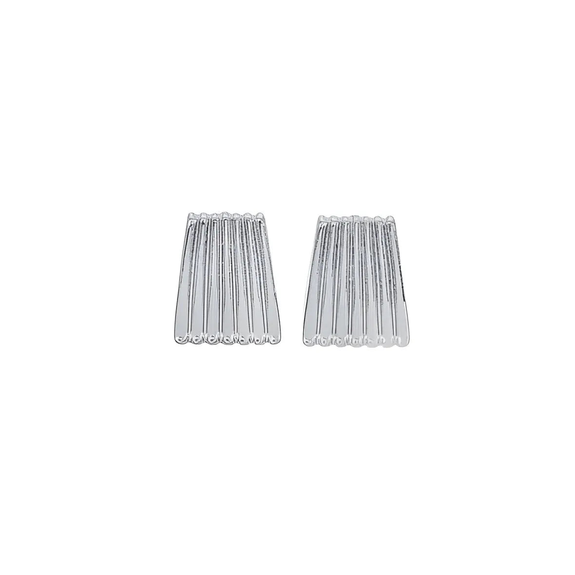 Silver-tone hair clips set.