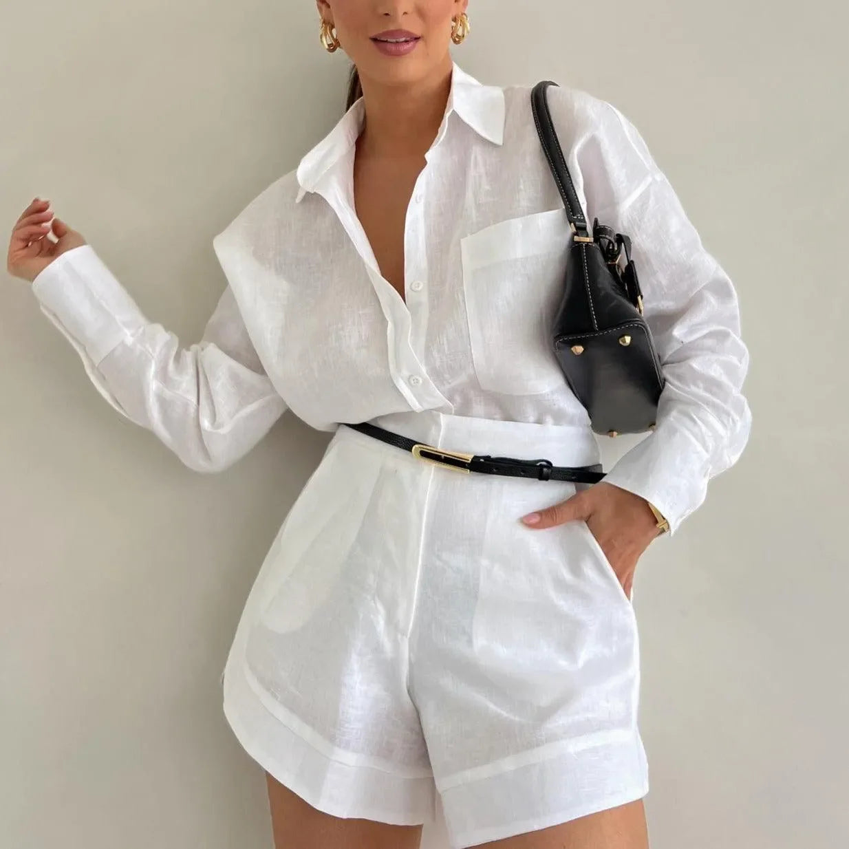 Summer On The Boat Two Piece Set - White / S - Mermaid Way