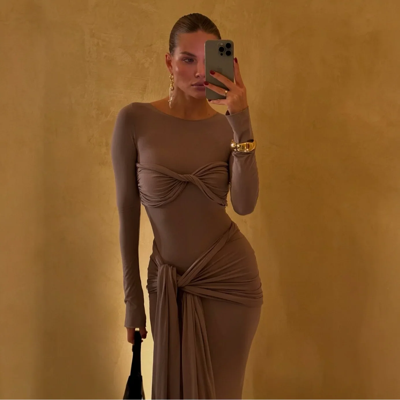 Zola Twist Detail Maxi Dress Mermaid Way