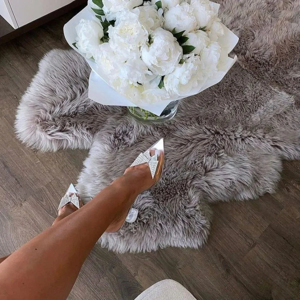 crystal-embellished pointed toe heels
