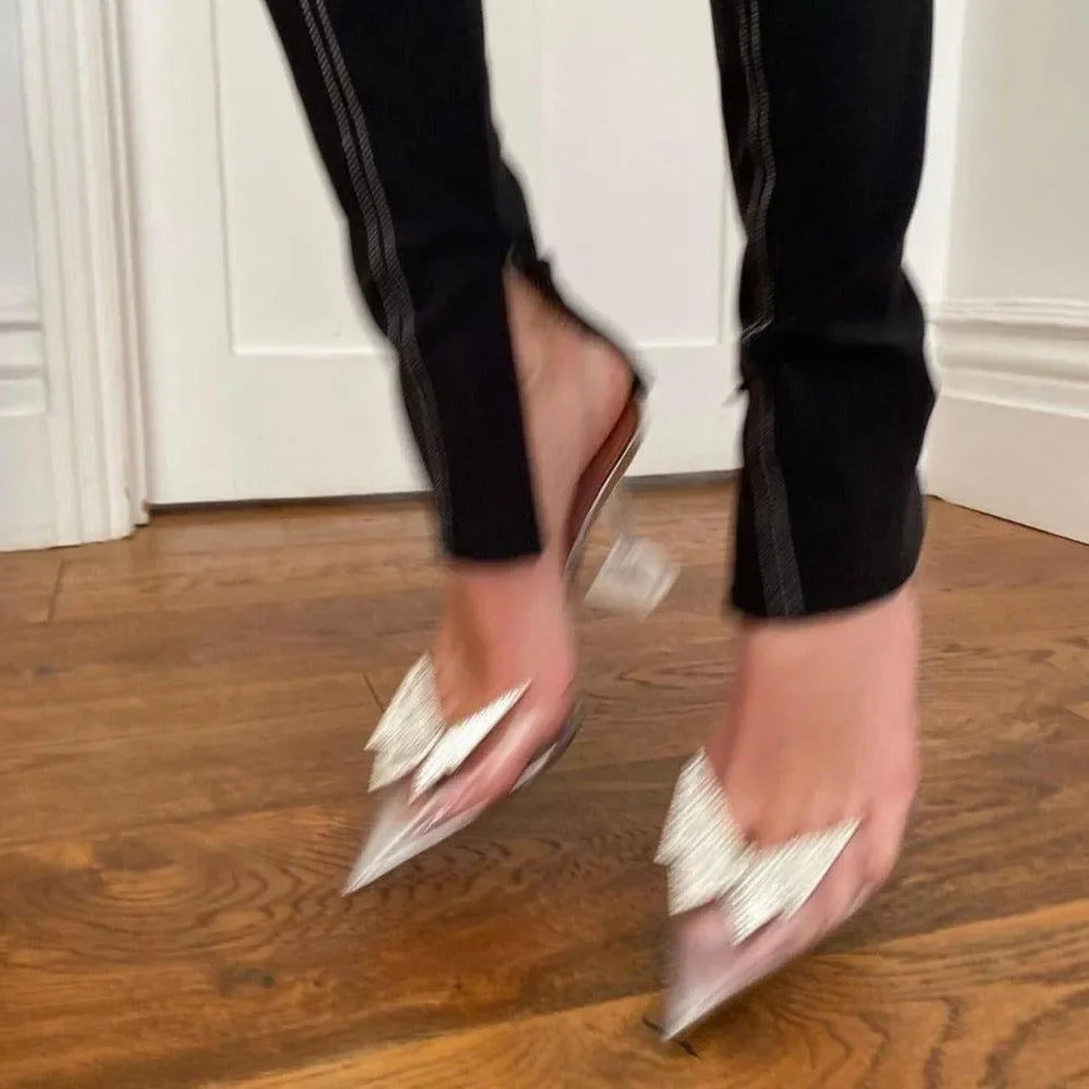 crystal-embellished pointed toe heels