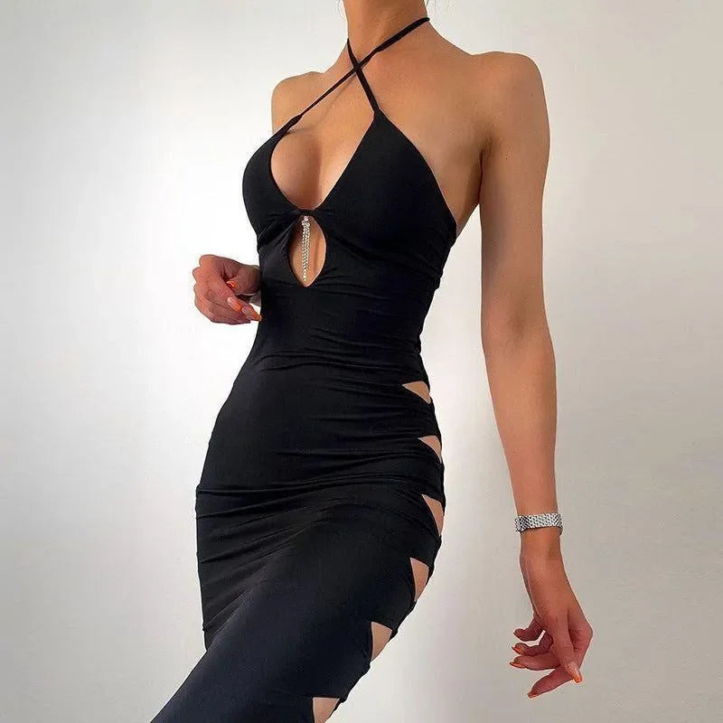 Boss Girl Cut Out Maxi Dress - Black / S - Mermaid Way