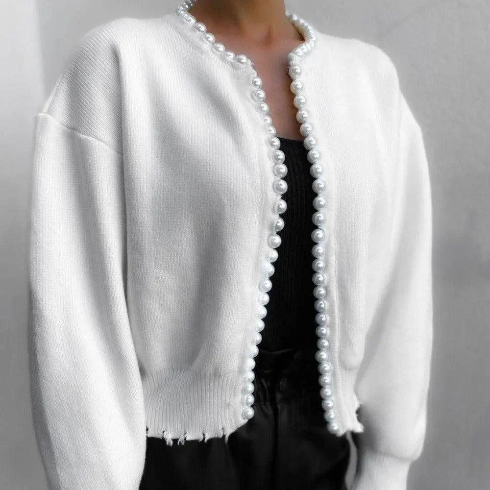 Crave Pearl Cardigan - Black / S - Mermaid Way