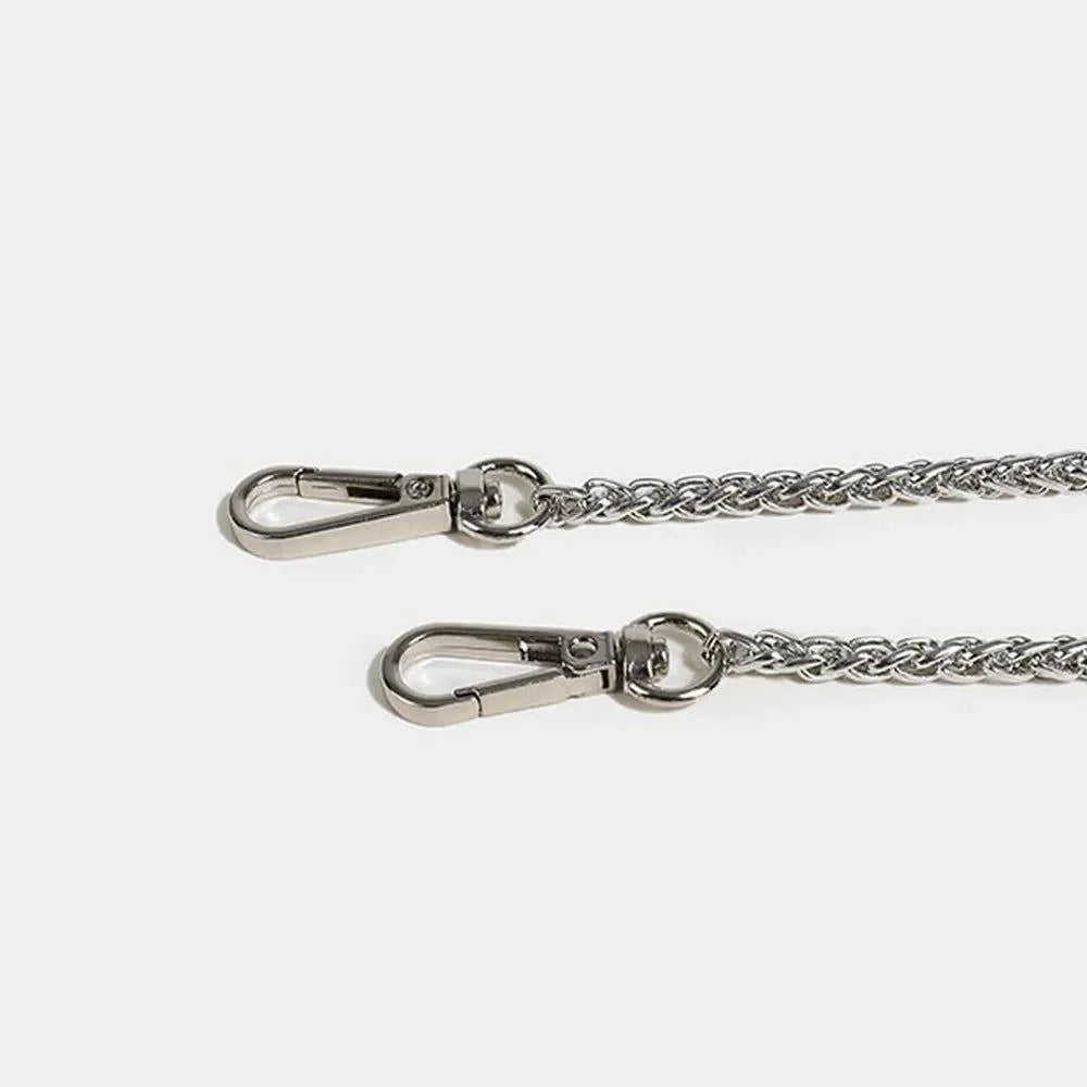 metal chain strap with clasps for handbags