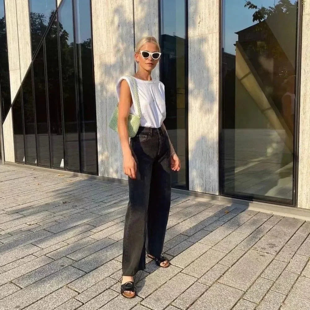 Harbor High Waist Jeans - Light Blue / XS - Mermaid Way