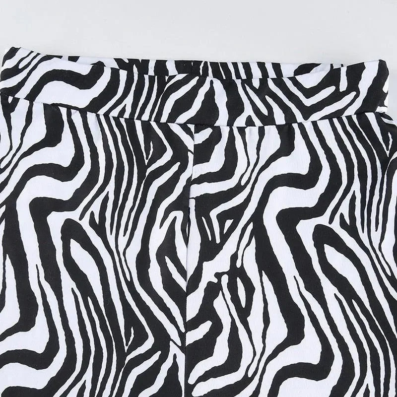 zebra print bodycon skirt, party outfit