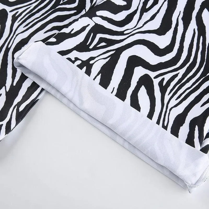 zebra print fabric detail