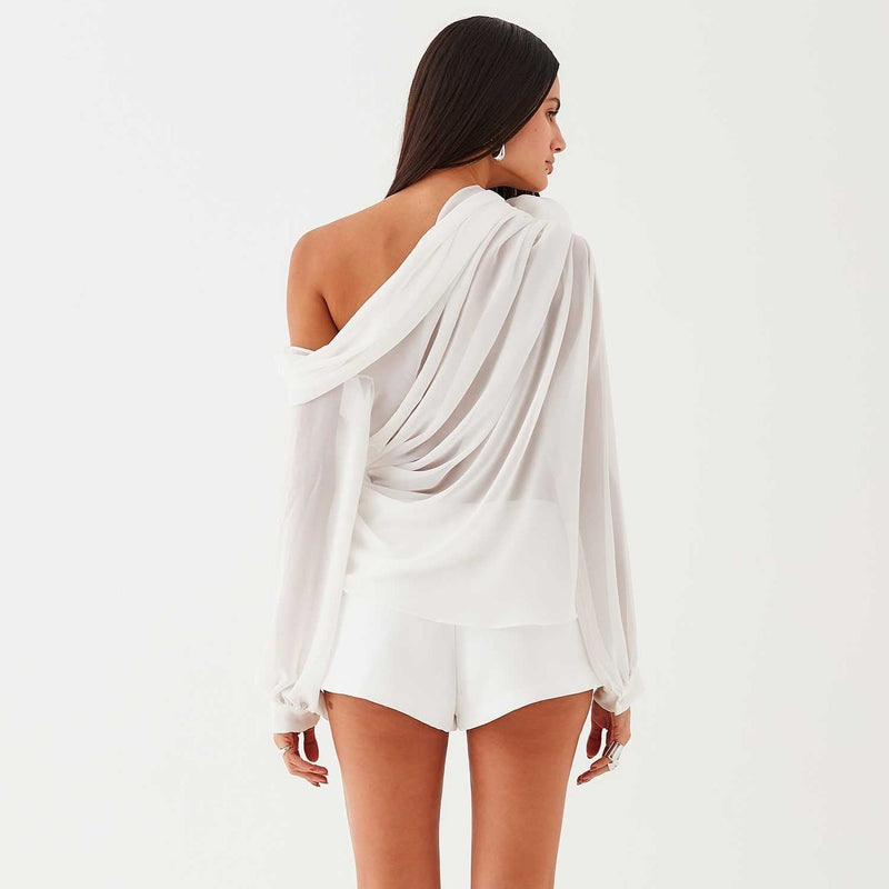 Fab-u-la’s Asymmetrical Draped Blouse