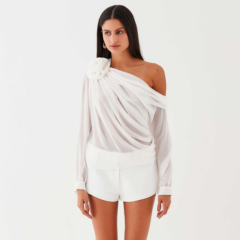 Fab-u-la’s Asymmetrical Draped Blouse