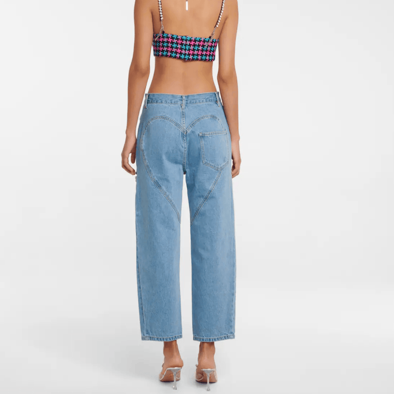 Gorgeous You Embellished Cutout High-Rise Jeans - Pants - Mermaid Way