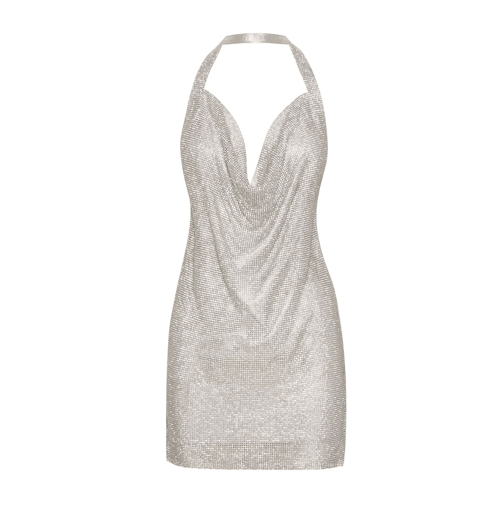 Body Talk Diamond Mesh Mini Dress - Dresses - Mermaid Way