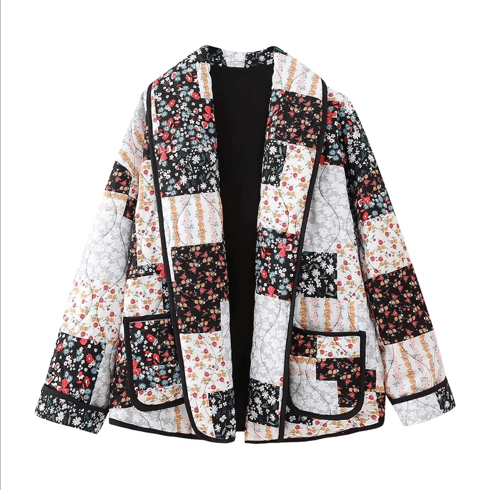 Candy Cloud Printed Patchwork Jacket - Coats & Jackets - Mermaid Way