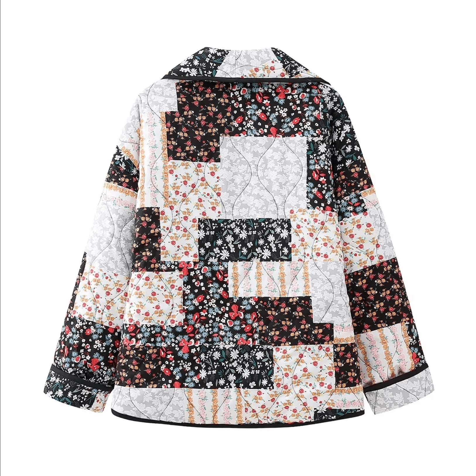 Candy Cloud Printed Patchwork Jacket - Coats & Jackets - Mermaid Way