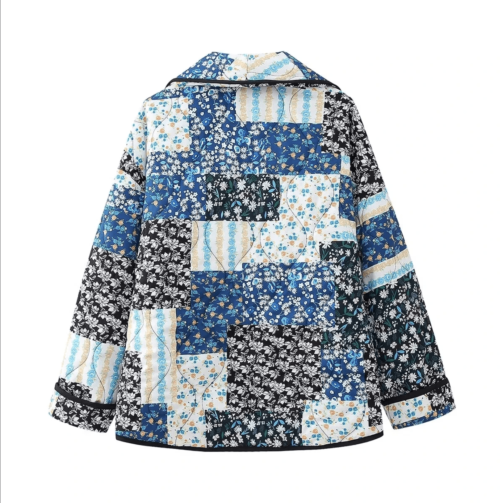 Candy Cloud Printed Patchwork Jacket - Coats & Jackets - Mermaid Way