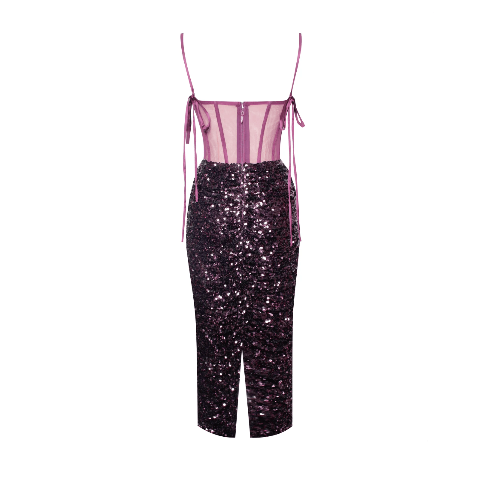 Mon Amour Sequined Corset Midi Dress - Dresses - Mermaid Way