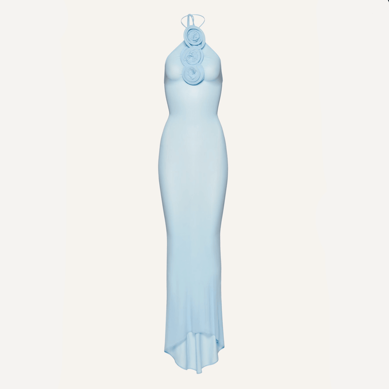 Color Me Blue Mesh Maxi Dress - Dresses - Mermaid Way