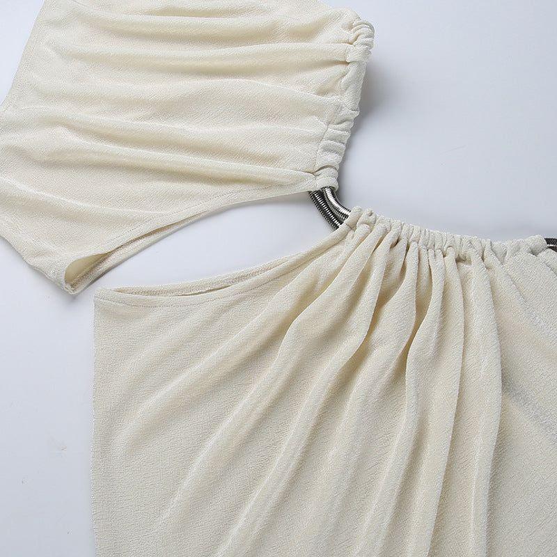 Ivory dress close-up