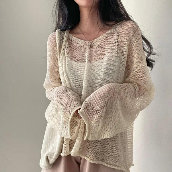 Cozy Hugs Loose Fit Knitted Top - Shirts & Tops - Mermaid Way