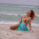 Coral Cove Starfish Bustier Split Maxi Dress - Dresses - Mermaid Way