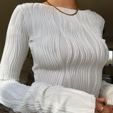 Verona Long Sleeve Ruched Top - Shirts & Tops - Mermaid Way