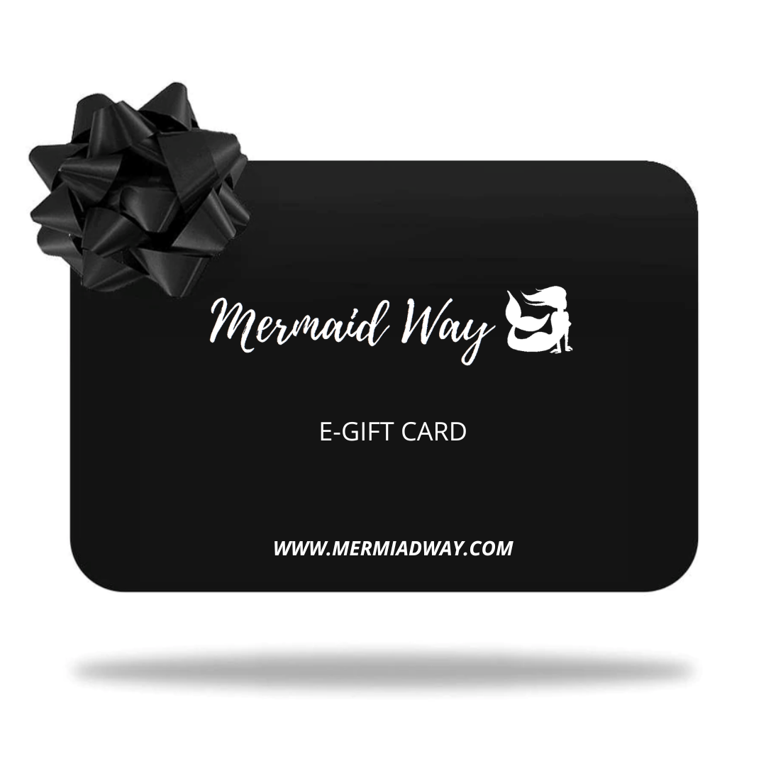 E-gift card with black ribbon