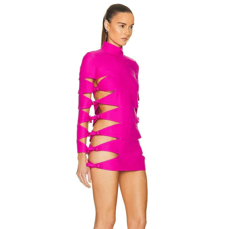 Neon Nymph Bandage Cutout Mini Dress - Dresses - Mermaid Way