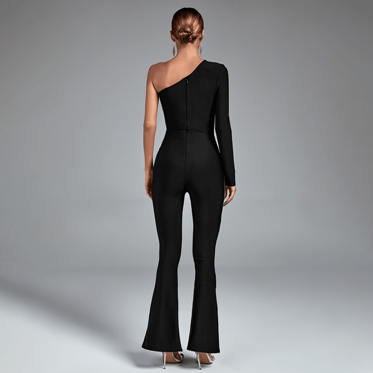 Holy Night One Shoulder Diamond Jumpsuit - Jumpsuits & Rompers - Mermaid Way