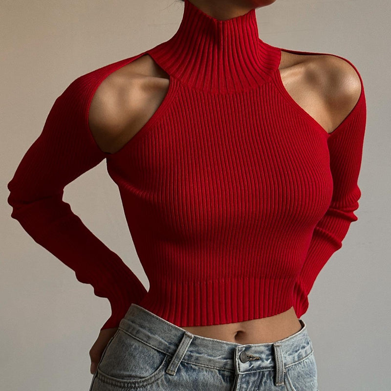 My Girl Cut Out Long Sleeve Sweater