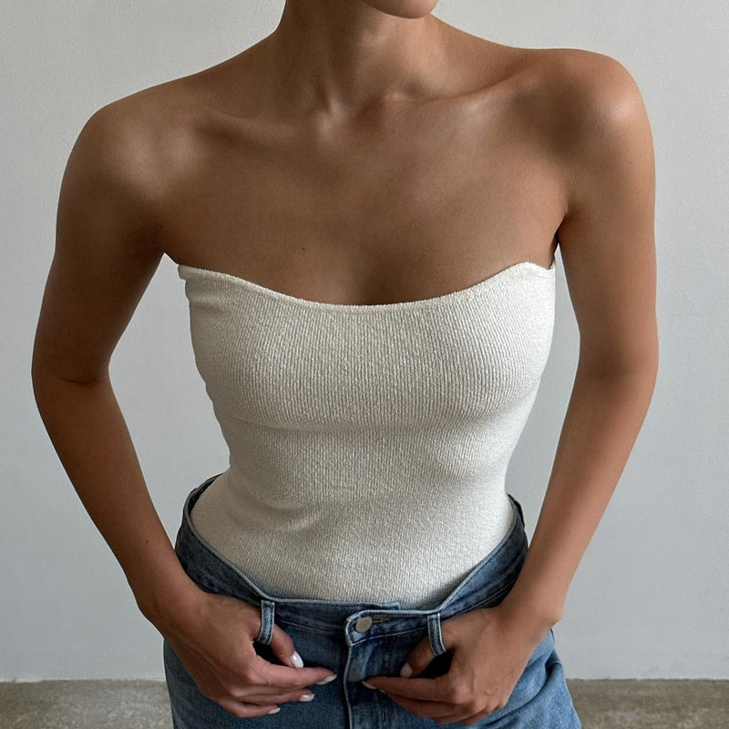 Summer Cutie Knitted Tube Top