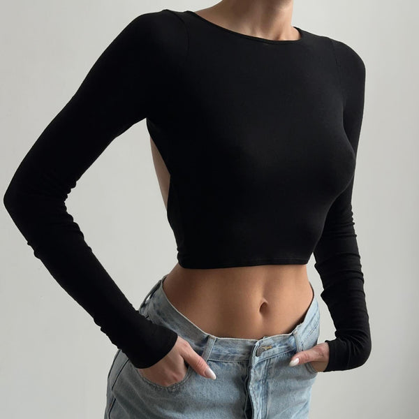 Bet My Life Open Back Crop Top