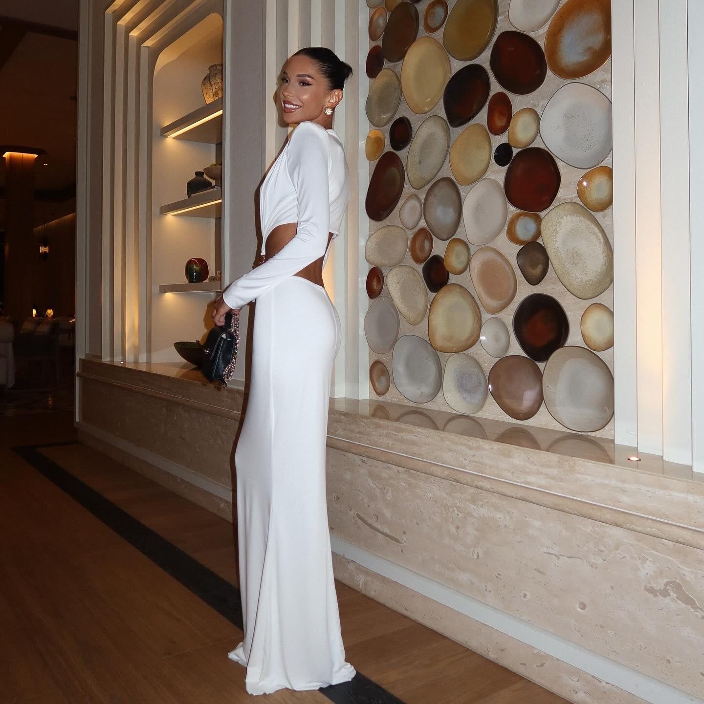 Apolline White Cut-Out Maxi Dress - Evening Gown with Edge Apolline White Cut-Out Maxi Dress - Evening Gown with Edge