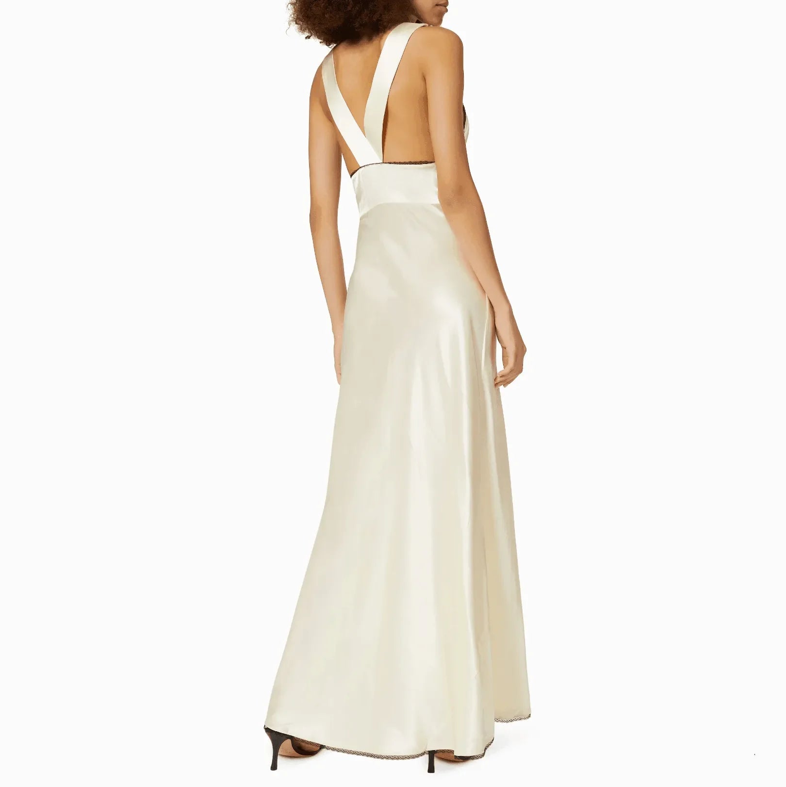 Be Mine White Satin Lace Maxi Dress - Elegant Evening Gown Be Mine White Satin Lace Maxi Dress - Elegant Evening Gown