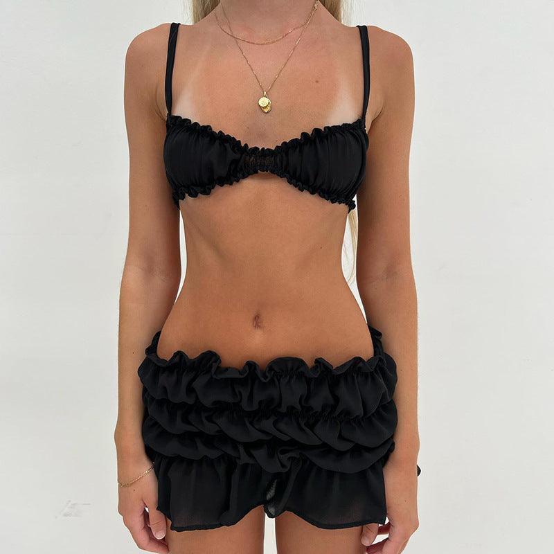 Breaking Hearts Two Piece Set - Black / S - Mermaid Way