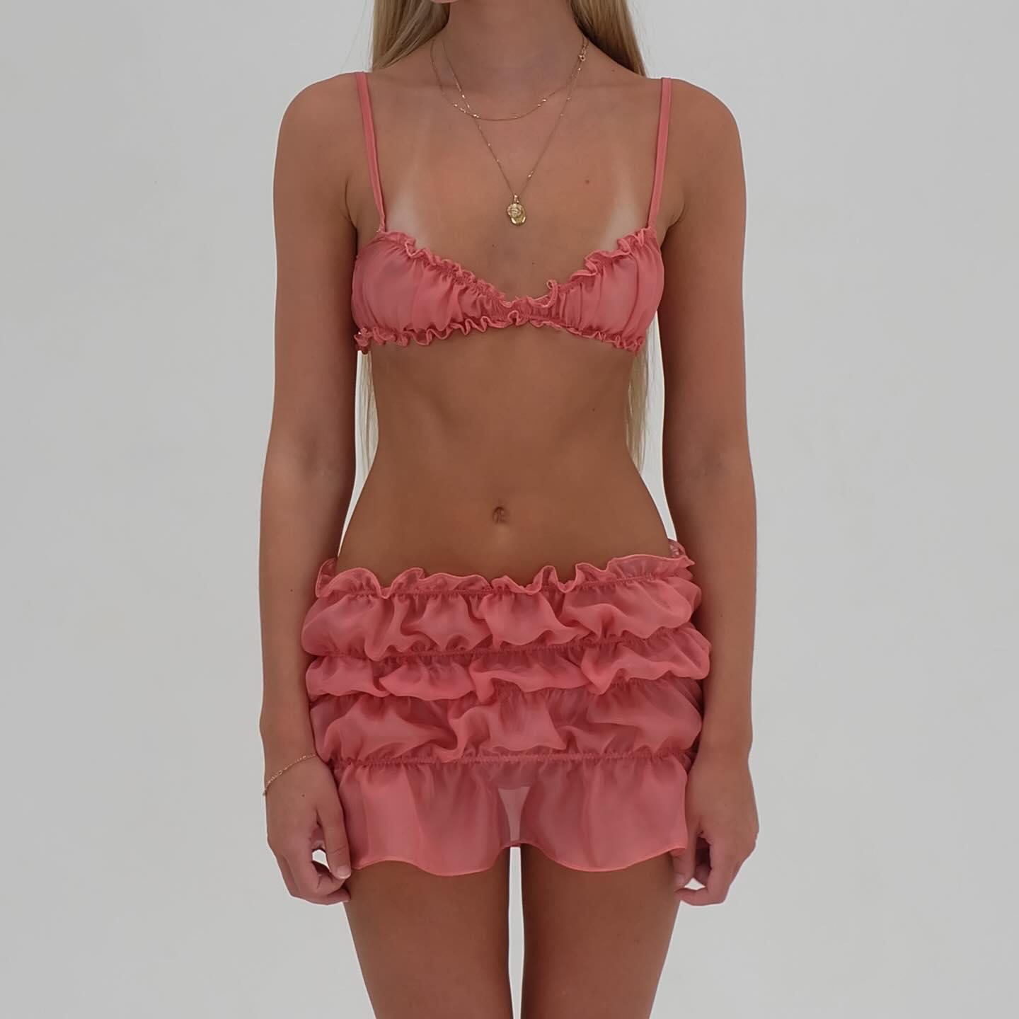 Breaking Hearts Two Piece Set - Pink / S - Mermaid Way