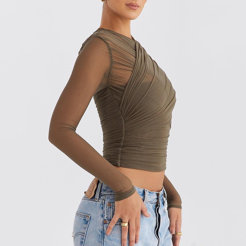 Endless Love Mesh Long Sleeve Top - Shirts & Tops - Mermaid Way